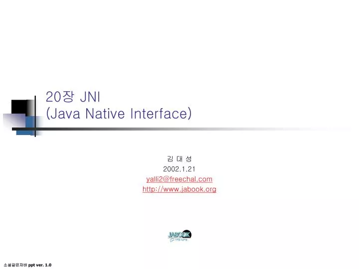 20 jni java native interface