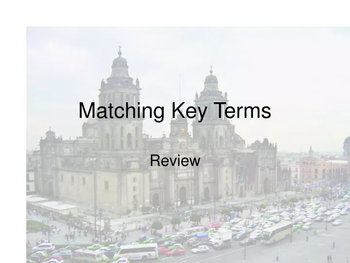 matching key terms