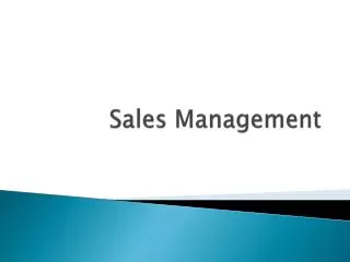 sales management