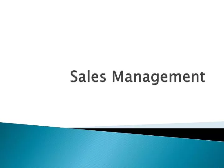 sales management