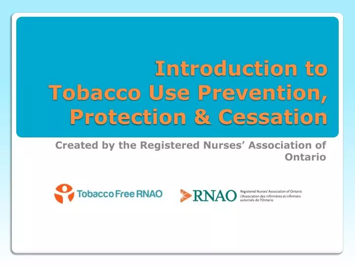 introduction to tobacco use prevention protection cessation