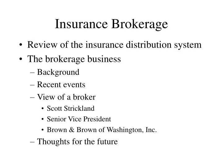 insurance brokerage