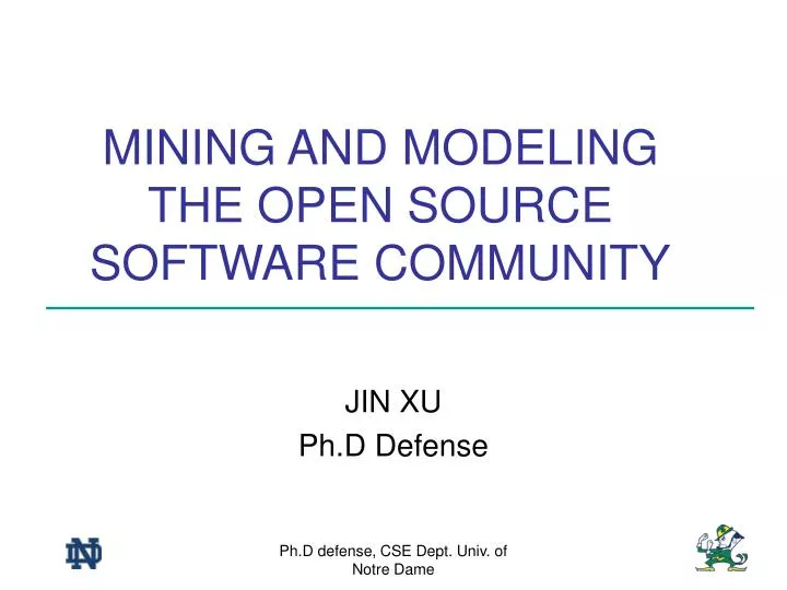 mining and modeling the open source software community