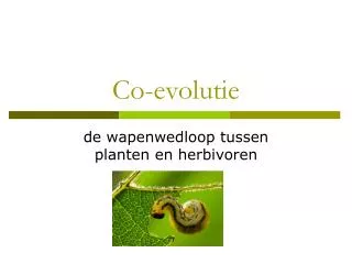 co evolutie