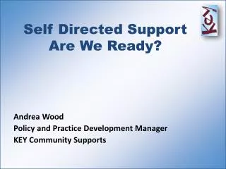 Self Directed Support Are We Ready?