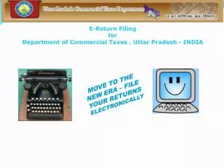 E-Return Filing for Department of Commercial Taxes , Uttar Pradesh - INDIA