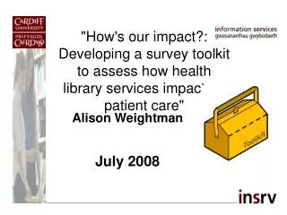 Alison Weightman July 2008