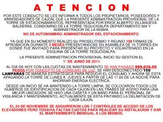 a t e n c i o n