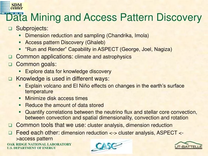 data mining and access pattern discovery
