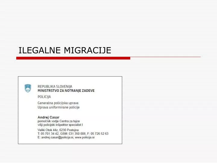 ilegalne migracije