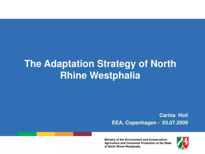 the adaptation strategy of north rhine westphalia