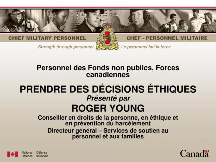 personnel des fonds non publics forces canadiennes prendre des d cisions thiques