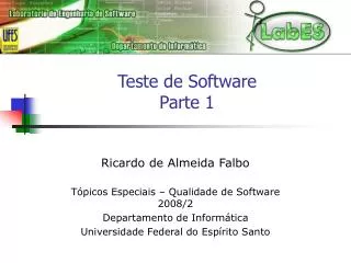 teste de software parte 1