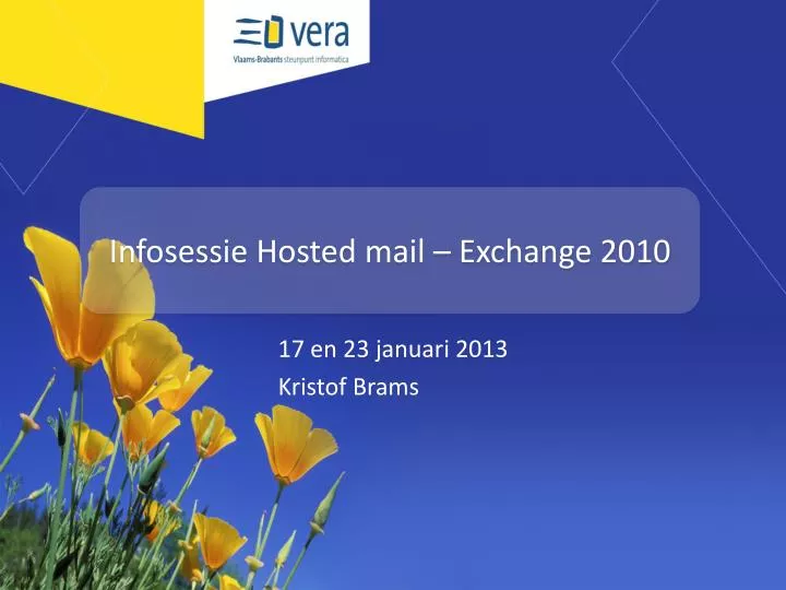 infosessie hosted mail exchange 2010