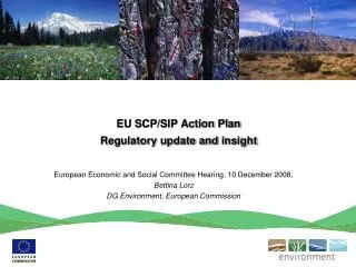 EU SCP/SIP Action Plan Regulatory update and insight