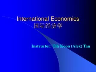 international economics