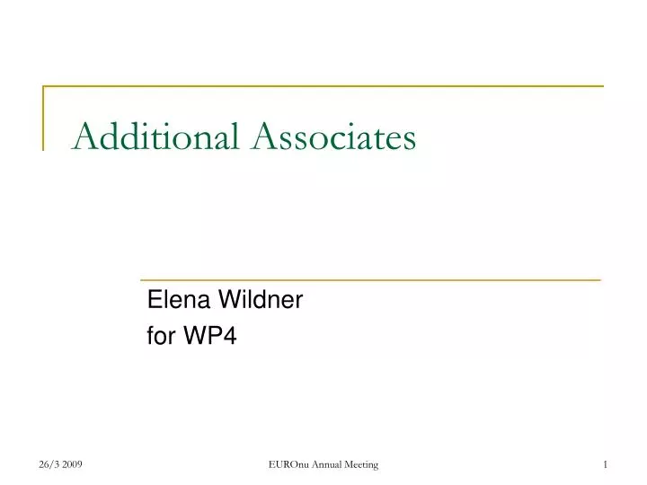 additional associates