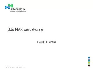 3ds max peruskurssi