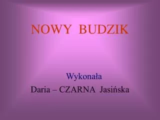 nowy budzik