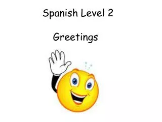 Spanish Level 2