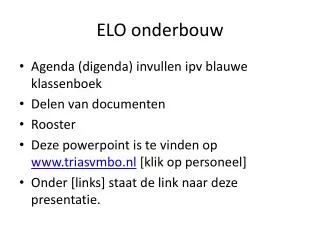 ELO onderbouw