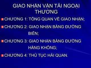 giao nh n v n t i ngo i th ng