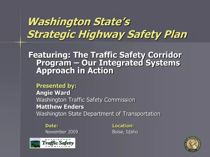 washington state s strategic highway safety plan