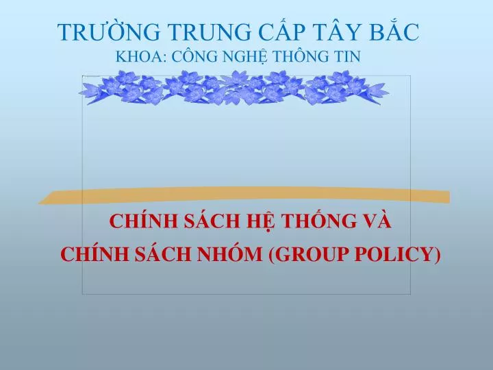 tr ng trung c p t y b c khoa c ng ngh th ng tin