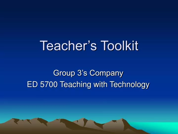 teacher s toolkit
