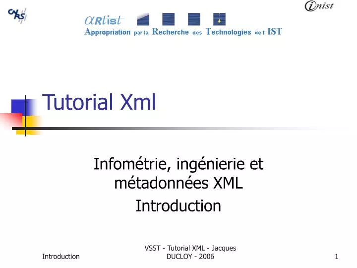 tutorial xml