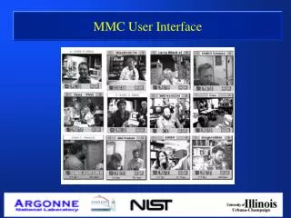 MMC User Interface