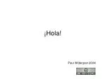 ¡Hola! - slide 1