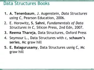 Data Structures Books