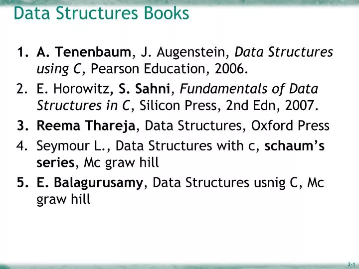 data structures books