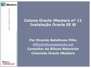 coluna oracle imasters n 11 instala o oracle ee 8i