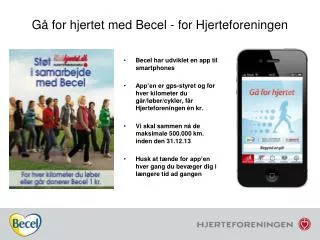 g for hjertet med becel for hjerteforeningen