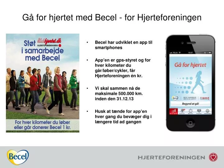 g for hjertet med becel for hjerteforeningen