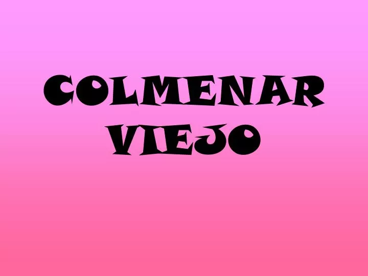 colmenar viejo