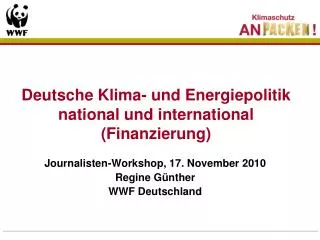 deutsche klima und energiepolitik national und international finanzierung