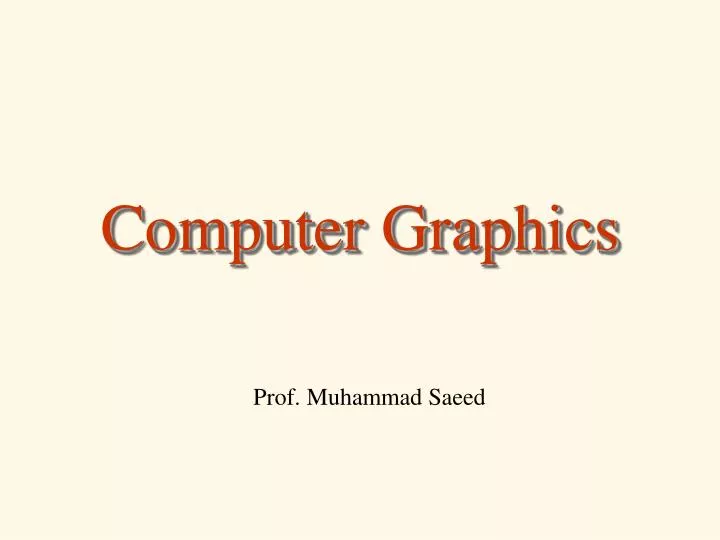 computer graphics