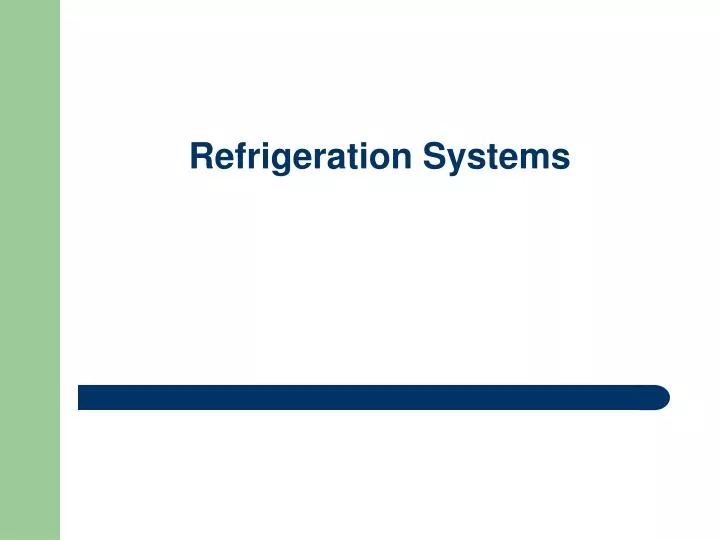 refrigeration systems