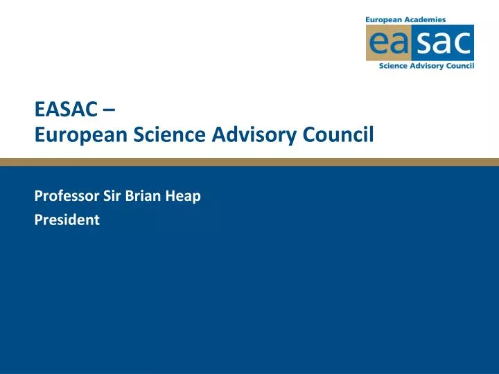 easac european science advisory council