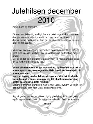 julehilsen december 2010