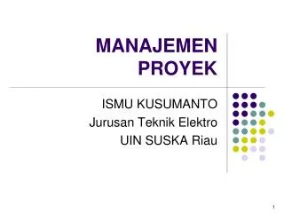 MANAJEMEN PROYEK