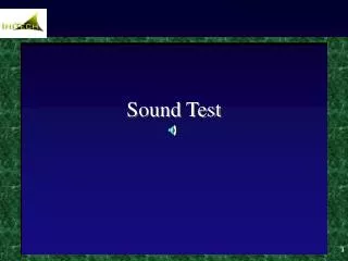 Sound Test