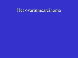 Het ovariumcarcinoma