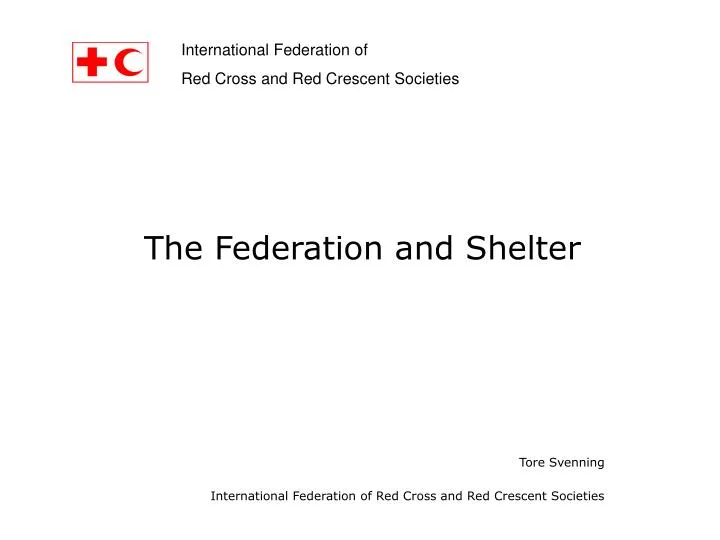 tore svenning international federation of red cross and red crescent societies