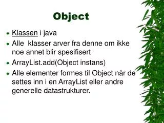 object