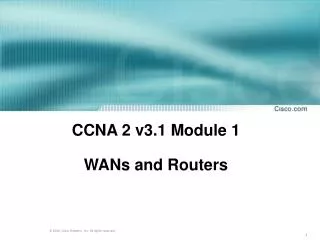 ccna 2 v3 1 module 1 wans and routers