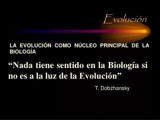 evoluci n